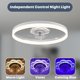 thumbnail image 2 of Ventilador de techo Fszdorj 23,6" con LED regulable, app y control remoto, blanco, 2 of 7