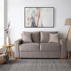 Muebleria S&S - Sofá Victoria 2 Cuerpos Felpa Beige