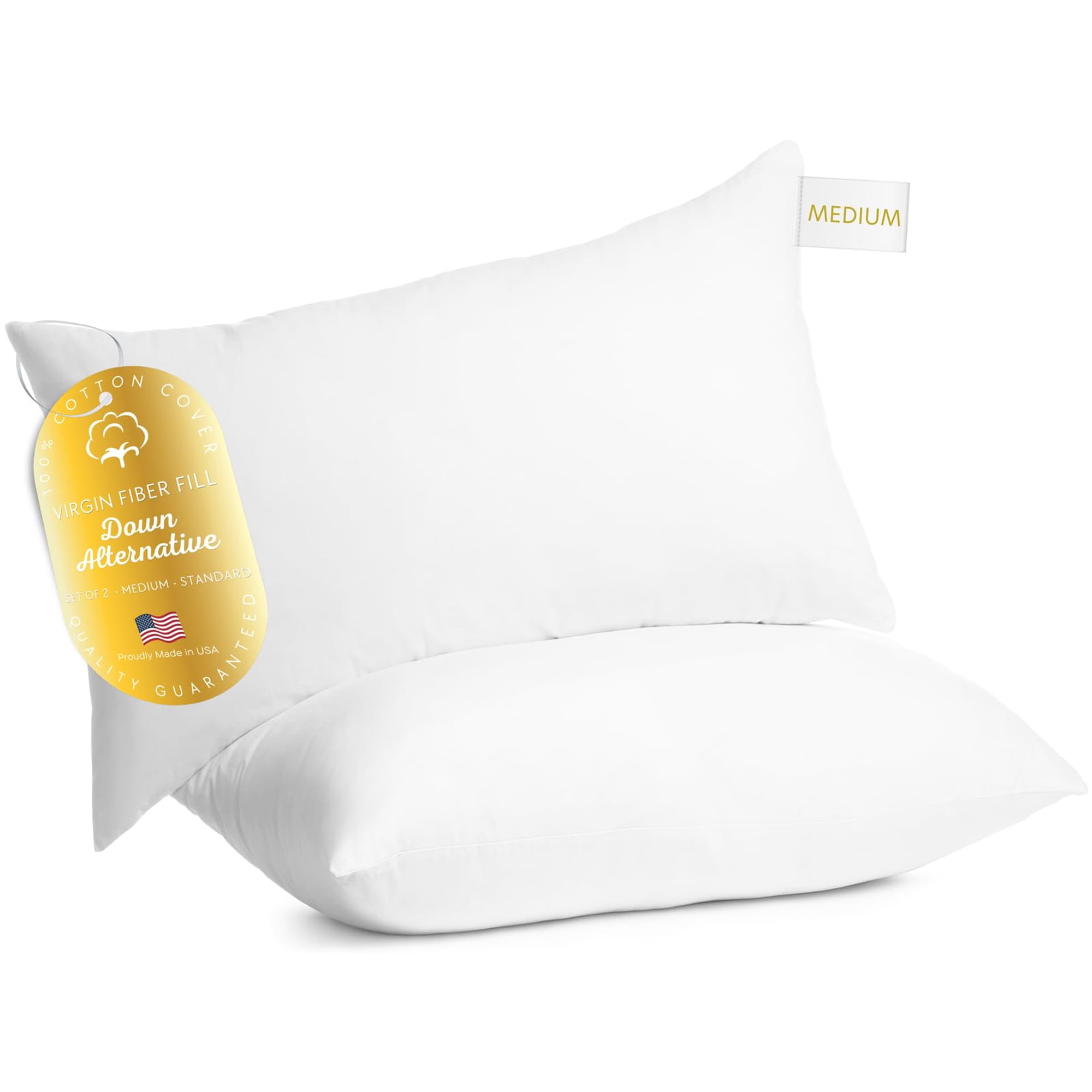 Digital Decor - Almohadas Para Decoración Digital, Hotel De Lujo, 100% Algodón, Estándar, 26 X 20