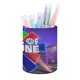 thumbnail image 1 of La Ruleta de la Fortuna-theme Cylinder Pen Holder Pencil Organizer with Flannel Lining PVC Leather Material Cardboard Base for study work 10*8CM, 1 of 6
