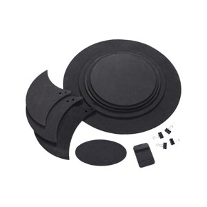 Bothyi - 10 Piezas De Silenciadores De Tambor Multiusos Para Principiantes, Suministros De Instrumentos De Práctica