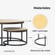 thumbnail image 3 of Mesas De Centro Anidadas Madera Clara Venhoouse, 3 of 8