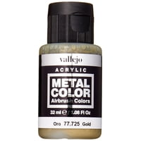 Paint Vallejo Gold Metal Color 32 Ml A Base De Agua Para Aerógrafo