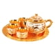 thumbnail image 3 of Juego De Teteras De Estilo Chino Juego De Tazas De Té De Aleación De Zinc Juego De Té Beber Café Té Oro Blanco, 3 of 5