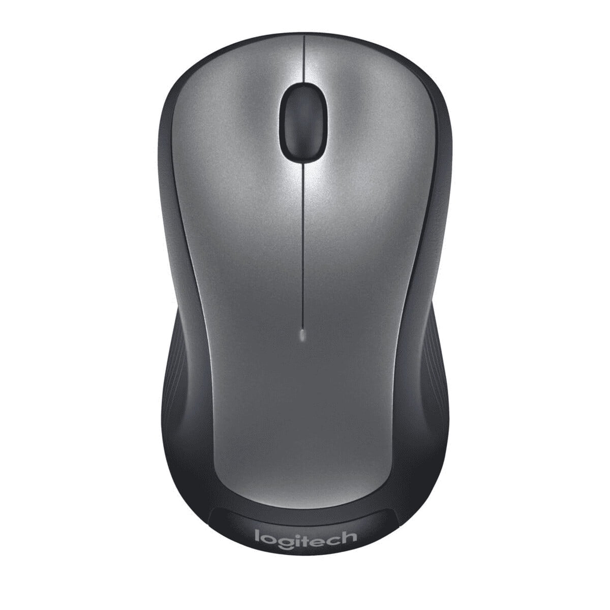 Logitech - Mouse Inalámbrico Full Size Plata 2 4 Ghz Óptico