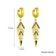 thumbnail image 3 of Aros Flechas Colgantes - Acero Bañado En Oro 18k, 3 of 3