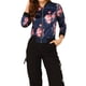 thumbnail image 1 of INSPIRE CHIC Chaqueta Bomber para Mujer Ajuste Delgado Ligera con Cremallera Azul Oscuro Talla L, 1 of 7