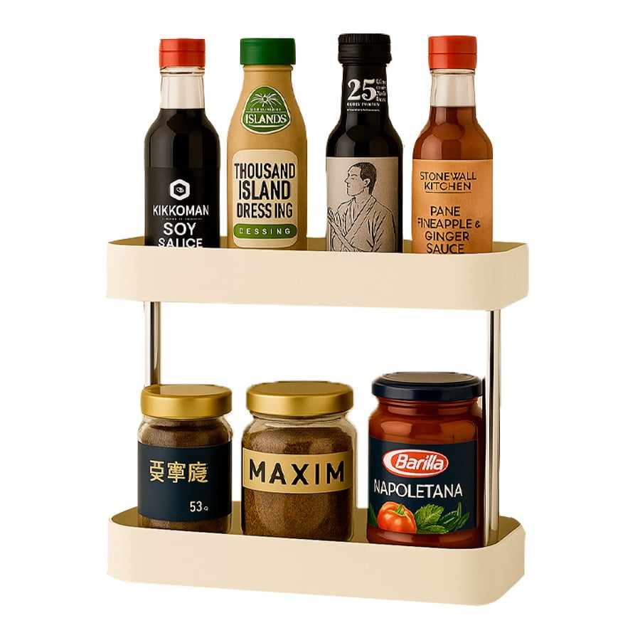 Aventura Store - Estante De Almacenamiento Multifuncional 2 Niveles Blanco