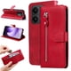 thumbnail image 3 of Funda con Cremallera para OPPO Reno 14 Pro 5G, Carcasa Cartera de Cuero PU con Soporte y Tarjetero, 3 of 5