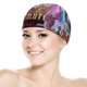 thumbnail image 5 of Amos del universo: Revolución Gorro de Natación de Licra, Gorro de Baño de Tela Cómoda, Gorro Elástico Antideslizante para Hombres, Mujeres y Niños, 5 of 6
