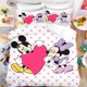 thumbnail image 1 of Mickey Minnie Mouse duvet cover pillowcase, cute bedding room bedroom boy girl duvet cover gift queen size double bed Bed Sheets, 1 of 5