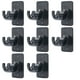 thumbnail image 1 of Soporte adhesivo para barra de cortina, sin taladrar, 8 unidades, negro, 1 of 3