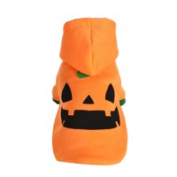 Magideal - Disfraz De Calabaza De Halloween Para Perros Y Gatos, Abrigo De Invierno, Disfraz Para Mascotas, Disfraz, Sudadera Con Capucha Cálida De Invierno Para M