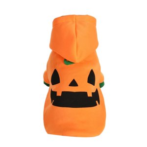 Magideal - Disfraz De Calabaza De Halloween Para Perros Y Gatos, Abrigo De Invierno, Disfraz Para Mascotas, Disfraz, Sudadera Con Capucha Cálida De Invierno Para M