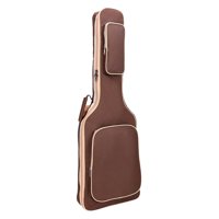 Magideal - Estuche Para Guitarra Eléctrica, Accesorios Para Guitarra Con Organizador De Bolsillos, Correas De Hombro S, Bolsa De Rendimiento, Bolsa De , Café Café