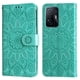 thumbnail image 1 of Funda tipo cartera FOXDOCK para Xiaomi 11T , diseño girasol en relieve, cuero PU, cierre magnético, soporte y tarjetero, 1 of 5