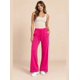 thumbnail image 5 of Pantalón Mujer Flare Pierna Ancha Cintura Elasticada Fucsia, 5 of 8