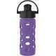 thumbnail image 1 of Botella de vidrio Lifefactory 350 mL con tapa abatible, color iris, 1 of 8