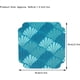 thumbnail image 5 of XmhyTop Set de 6 Posavasos de Silicona Aisladores, Antideslizantes y Prácticos para Protección de Mesas,9*9cm,Azul, 5 of 5