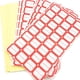 thumbnail image 1 of 65 hojas de etiquetas autoadhesivas de papel. Etiquetas adhesivas en blanco. Se pueden clasificar según el número: 65 hojas x 32 unidades = 2080 unidades., 1 of 7