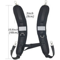 Xusx111 - Correa De Hombro De Reemplazo Impermeable Con Cinturón Ajustable Para Bolsa De Hombro Mochila Correas De Mochila Negras Correas De Hombro Acolchadas Ajustables De Reemplazo Para Mochila Bols