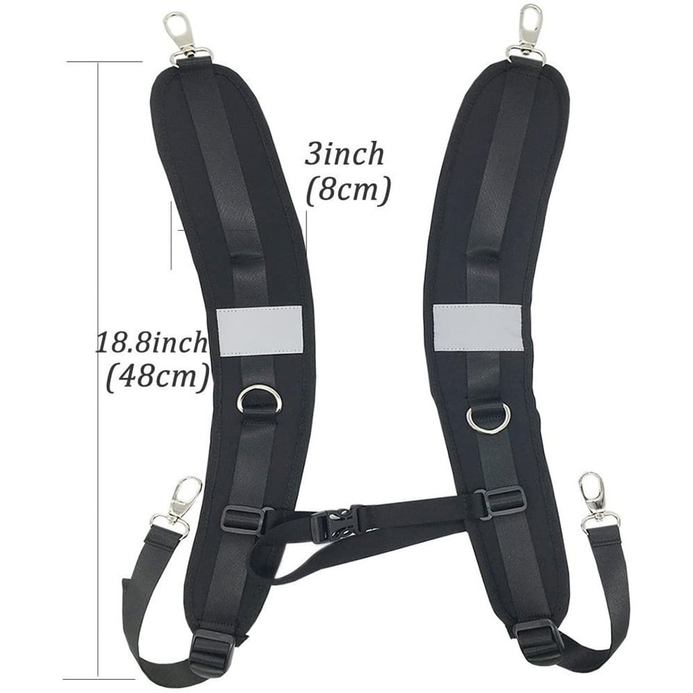 Xusx111 - Correa De Hombro De Reemplazo Impermeable Con Cinturón Ajustable Para Bolsa De Hombro Mochila Correas De Mochila Negras Correas De Hombro Acolchadas Ajustables De Reemplazo Para Mochila Bols