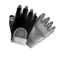 Magideal - Guantes Deportivos De Medio Para Hombre Y Mujer, Guantes Deportivos Para Ciclismo, Guantes De Entrenamiento Para Levantamiento De Pesas De Verano , Negro