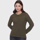 thumbnail image 3 of Sweater Mujer Cinta Color Verde Oliva Corona, 3 of 5