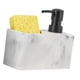 thumbnail image 4 of Dispensador De Jabón Líquido Y Soporte De Esponja Botella De Bomba De Líquido Para Encimera Blanco, 4 of 5