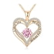 thumbnail image 1 of Piedra de Nacimiento de Octubre, Collar de Oro Rosa de 18K, Regalo de Joyería de Cumpleaños para Mujer, Novia, Hija, Regalo de Cumpleaños para Esposa, Regalo Del Día de San Valentín, 1 of 5