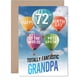 thumbnail image 1 of Tarjeta de felicitación Giftzie Grandpa para cumpleaños número 72 en globo aerostático, 1 of 7