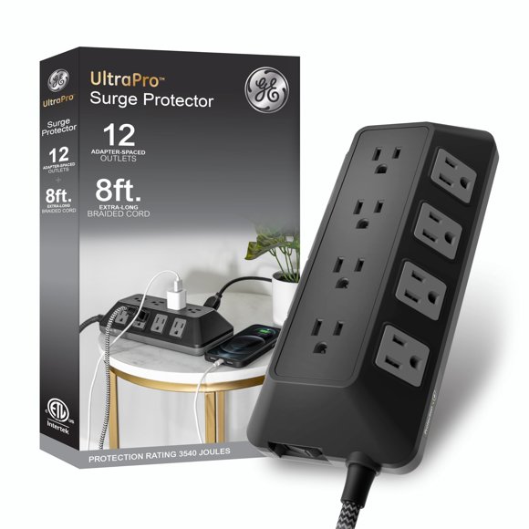 Protector contra sobretensiones GE UltraPro 3540J de 12 salidas con cable de 2,4 m