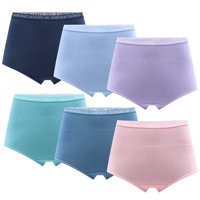 Giovacchino - Pack De 6 Calzones Tiro Alto Algodón Mujer