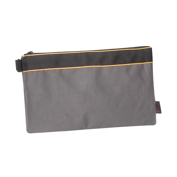 Bolsa De Herramientas Pequeña Bolsa De Herramientas Con Cremallera Bolsas De Almacenamiento De Hardware Bolsa De Trabajo Reutilizable Gris
