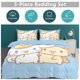 thumbnail image 2 of 3PCS Cinnamoroll Bedding Set Comforter Duvet Cover Set Quilt Cover for Kids Teens Bedroom Decoration, 2 of 5