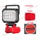 thumbnail image 1 of Para Mil*wau*kee Lámpara de Trabajo LED 4inch 18V Accesorio de Batería Herramienta Luz Antorcha Linterna Linterna Acampar Iluminación Portátil, 1 of 9