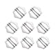 thumbnail image 1 of 8Pack Hebillas Deslizantes Ajustables de Metal, Correa de 20mm con Rodillo de Clip (Plata), 1 of 6