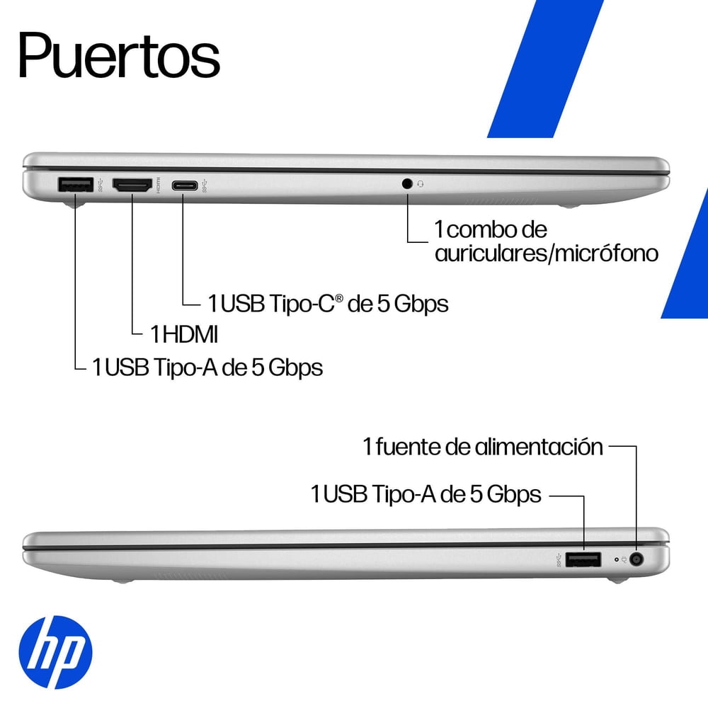 HP 15-fd0331la Core 3 100U 8GB 512GB Plata Natural, foto 12