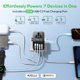 thumbnail image 2 of Adaptador de Viaje MOMAX 35W GaN 7 en 1 con Enchufe Universal, 2 of 9