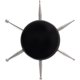 thumbnail image 1 of Herramienta de Punteado para Uñas YALOJE 6‑en‑1 Metal Negro, 1 of 7