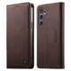 thumbnail image 1 of Funda Billetera de Cuero para [Samsung Galaxy S24], Bloqueo RFID, Tarjetas y Soporte Café, 1 of 5