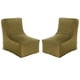 thumbnail image 1 of Set Pouf Tatto 1c Felpa Verde Musgo, 1 of 4