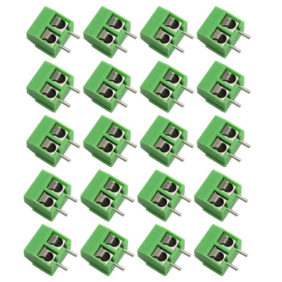 Conector Bornera Tegg 2 Pines 5mm PCB 10A 300V 20 Unidades