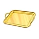 thumbnail image 4 of Bandeja Para Servir Con Asas, Elegante Bandeja De Tocador Para Cocina, Mesa De Café, Fiesta, Color Dorado, 4 of 5