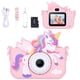 thumbnail image 1 of Cámara Envyvip Unicorn Toys X5 para niños y niñas de 3 a 8 años, color rosa, 1 of 7