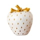 thumbnail image 3 of Figura Decorativa De Fresa Con Forma De Fruta, Escultura De Regalo Para Cocina, Oficina, Fiesta, Oro Blanco, 3 of 5