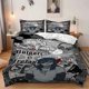 thumbnail image 1 of 3pcs Blue-Haired Girl Street Music Style Themed Bedding Three-Piece Set Duvet Cover Pillowcase Set Soft, 1 of 5