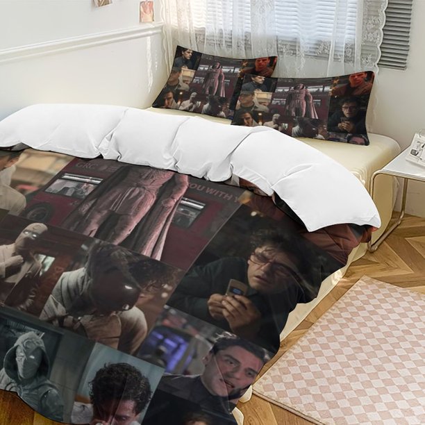 Moon Knight Family Bed 3 Piece Set Personalized Bedding Decor for Kids And Teens Anime Student Dormitory Cover