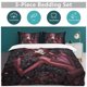 thumbnail image 5 of Hazbin Hotel Helluva Boss Bedding Set Duvet Cover Comfortable and Lightweight Cartoon Bedding 3 Piece Bed Set, 5 of 5