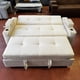 thumbnail image 3 of Sofá Cama Felpa Beige Claro Royal 2 Plazas con Puffs y Respaldo Reclinable, 3 of 4